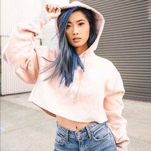 Champion Womens Reverse Weave Crop Cut Off Hoodie